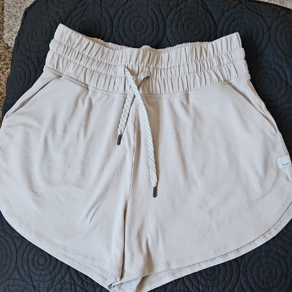 Vuori Women's Athletic Tan Shorts